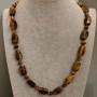Clearance! Tiger's Eye Necklace, 50 cm+ length