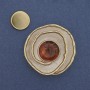 Magnetic Brooch Accent with Enamel in Gold-tone Metal 41mm+