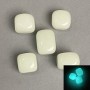 Natural Onyx Stone that Glows in the Dark, faceted 25×17mm (+-) packaged 100g turquoise glow