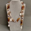 Transformer necklace-belt Assortment of stones, length 110cm+