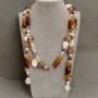 Transformer necklace-belt Assortment of stones, length 110cm+