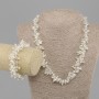 Set of Freshwater Pearls and Czech Crystal necklace, length 49cm± Bracelet, length 19cm± on clasp
