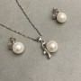 Pendant and Earrings Set Mallorca 40cm+- on Chain and Stud Earrings Mallorca