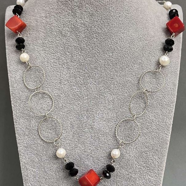Assorted Stone Necklace, length 80cm+
