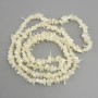 Mother-of-Parthurus pearl beads fragment, diameter 6-10×1-3mm +-, length 84cm+- on thread