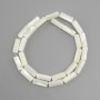 Mother-of-Pearl Cylindrical Beads 15×6mm, length 39cm on beading thread