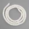 Unprocessed scallop shell beads Scar Scarca rondelle 7x2mm