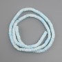 Unpolished Scarab shell rondelle beads, diameter 6.5-7×1.5-2mm, length 61cm, on fishing line