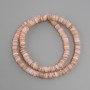 Mother-of-Pearl Scarpa Scarpa rondelle beads, diameter 6.5×1.5–2mm, approx 38cm thread length