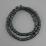 Mother-of-Pearl Beads Scarphaka Rondelle, diameter 6-6.5×1.5-2mm, length 39cm on thread