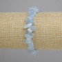 Aquamarine Chip Bracelet, diameter 7-14×2-7mm, length 18cm ± stretch