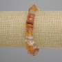 Carnelian Chip Bracelet, 8-13×2-4mm, stretch adjustable, 18 cm
