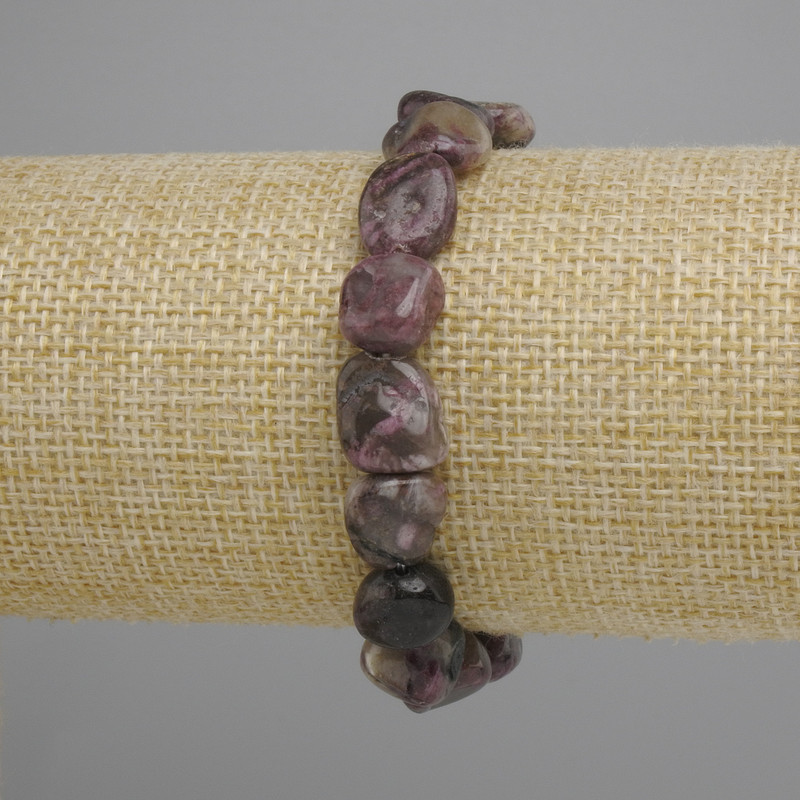 Tourmaline Faceted Bead Bracelet, diameter 10-14×10-11mm, length 18cm, stretchy