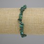Malachite Chip Bracelet, diameter 5-8, 5×1-3mm ±, length 18cm ± stretch