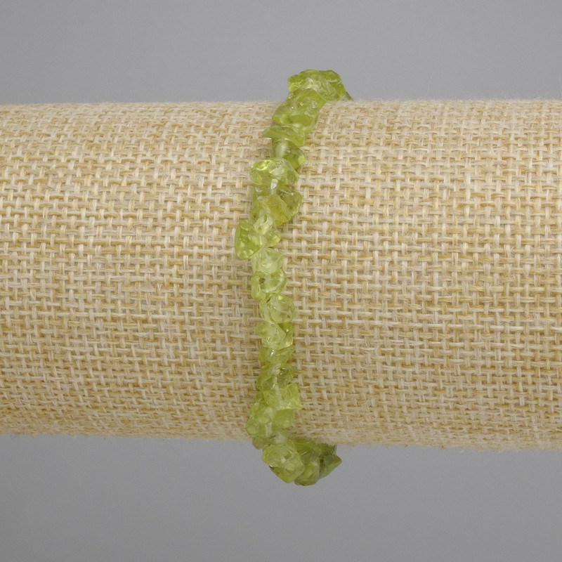 Chrysoprase Chip Bracelet, 6-7×2-4mm, diameter 18cm, stretch