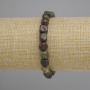 Jasper Bead Bracelet Dragon's Blood Jasper tumbled, diameter 6-8, 5×7-7, 5mm+-, length 18cm +-, stretch