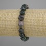 Jasper Bead Multisided Bracelet, diameter 10x9mm ±, length 18cm ±, stretch