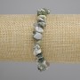 Bracelet Mossy Agate chip, diameter 6-10×2-4mm +-, length 18cm +- stretch
