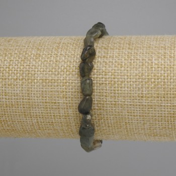 Bracelet Labradorite faceted, diameter 7-9x5-7, 5mm+-, length 18cm +- stretch