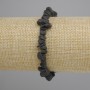 Lava Bead Bracelet, diameter 6-9×2-5mm, length 18cm, plus/minus, stretch