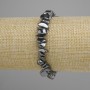 Hematite Chip Bracelet, diameter 6-10, 5x3-6mm±, length 18cm ± elastic