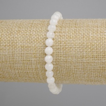 Adularia Bracelet smooth rounds, diameter 6mm ±, length 18cm ± stretch