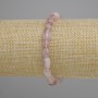 Strawberry Quartz Faceted Bead Bracelet, diameter 6-10, 5x6-7, 5mm+-, length 18cm+- stretch