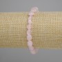 Bracelet Pink Quartz tumbled, diameter 6-10, 5x6-7, 5mm±, length 18cm±, stretch