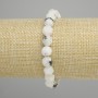 Adularia bracelet with facets, diameter 9x8mm, adjustable length 18cm