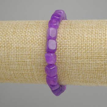 Sugilite Bracelet Cubes, diameter 7-8mm ±, length 18cm ± stretch