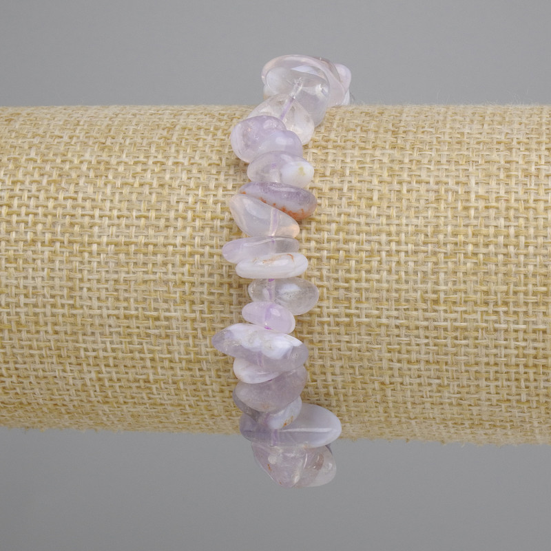 Sapphirin Faceted Bead Bracelet, 7-12×3-6mm diameter, 18cm length, Elastic