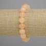 Bracelet Citrine smooth ball beads, diameter 10mm ±, length 18cm ± stretch