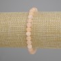 Bracelet Citrine pressed smooth beads, diameter 6mm±, length 18cm ± stretch