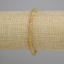 Bracelet Citrine faceted cube, diameter 4x4mm, length 18cm, stretchy