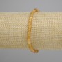 Bracelet Citrine faceted cube, 4×4 mm cubes, stretchy 18 cm