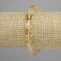Bracelet Citrine tumbled, diameter 9-12x8-9mm+-, length 18cm +-, stretchy