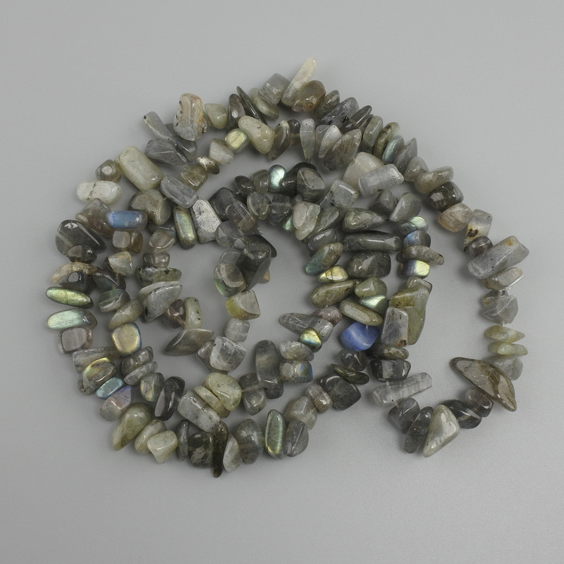 Labradorite Beads Nugget Shape, 7-18×3-8mm, length 78cm