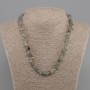 Labradorite Chip Necklace, 6-9×2-5mm, length 45cm + 5cm extender chain