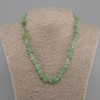 Nephrite Chip Necklace, diameter 7-8, 5x2-6mm±, length 45cm +5cm extender chain