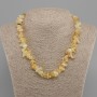 Citrine Chunk Necklace, 9–20×5–10mm beads, length 45cm + 5cm extender chain