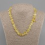 Citrine Chip Necklace, 6-15×3-7 mm, length 45 cm + 5 cm extender chain