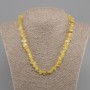 Citrine Chip Necklace, 9-14×3-7mm, length 45cm + 5cm extender chain