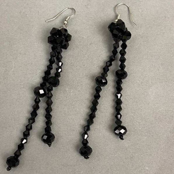 Earrings Czech Crystal, length 90mm +