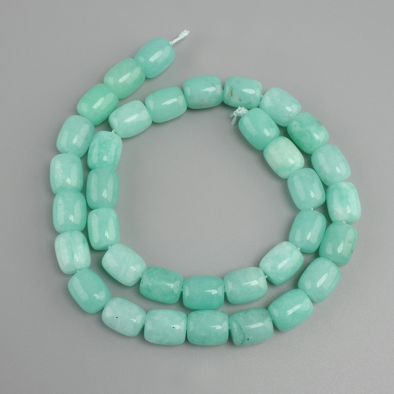 Aquamarine Beads Barillo, 11×10–10.5 mm, 37 cm length