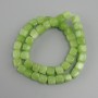 Chrysoprase Beads Olivine Cube Beads 8-9mm, length 38cm