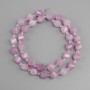 Kunzite Beads Faceted Diamond Shape, 8x7mm+, bead 3mm+-, thread length 36cm+