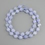 Agate Faceted Diamond Beads, 8x7.5 mm, 5 mm+- beads 3 mm+-, 36 cm+ length