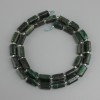 Emerald Beads, Faceted, diameter 5–6 mm, 10.5x5-6mm+- beads 3mm+-, length 39cm+