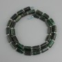 Emerald Beads, Faceted, diameter 5–6 mm, 10.5x5-6mm+- beads 3mm+-, length 39cm+