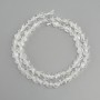 Mountain Crystal Beads, Multifaceted, diameter 6-6.5mm, length 37cm
